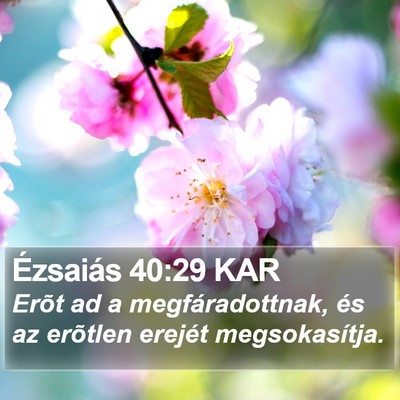 Ézsaiás 40:29 KAR Bible Verse Image