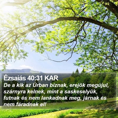 Ézsaiás 40:31 KAR Bible Verse Image