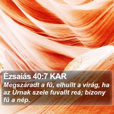 Ézsaiás 40:7 KAR Bible Verse Image