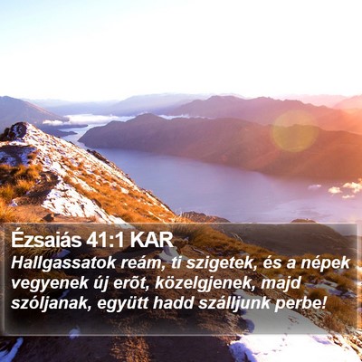 Ézsaiás 41:1 KAR Bible Verse Image