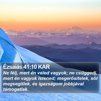 Ézsaiás 41:10 KAR Bible Verse Image