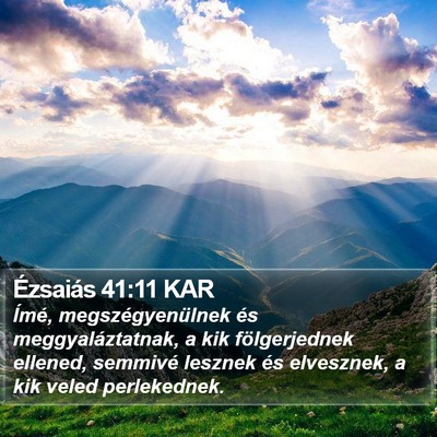 Ézsaiás 41:11 KAR Bible Verse Image