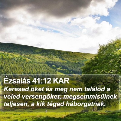 Ézsaiás 41:12 KAR Bible Verse Image