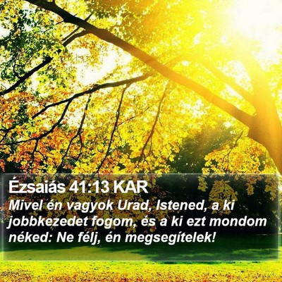 Ézsaiás 41:13 KAR Bible Verse Image