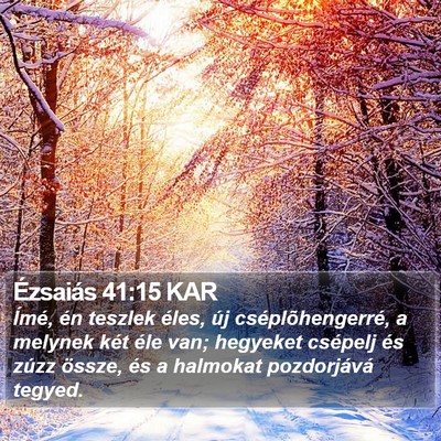 Ézsaiás 41:15 KAR Bible Verse Image