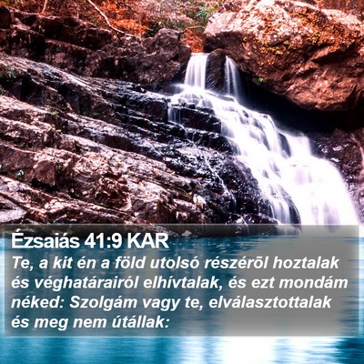 Ézsaiás 41:9 KAR Bible Verse Image