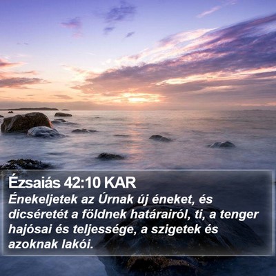 Ézsaiás 42:10 KAR Bible Verse Image