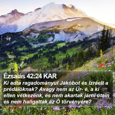 Ézsaiás 42:24 KAR Bible Verse Image