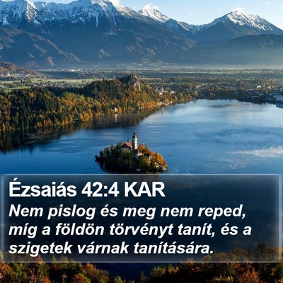 Ézsaiás 42:4 KAR Bible Verse Image