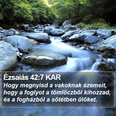 Ézsaiás 42:7 KAR Bible Verse Image