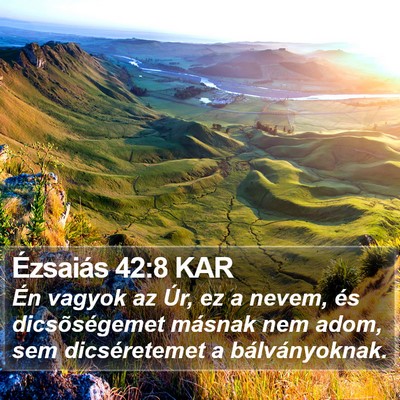 Ézsaiás 42:8 KAR Bible Verse Image