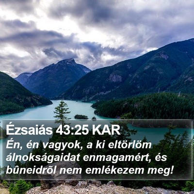 Ézsaiás 43:25 KAR Bible Verse Image