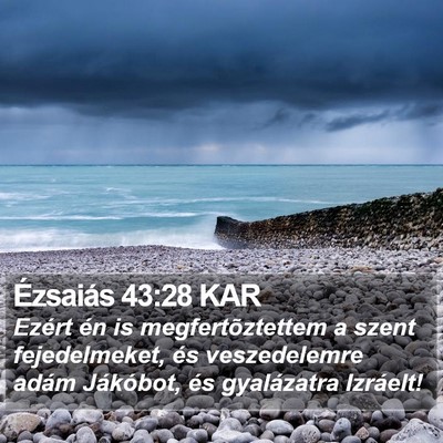 Ézsaiás 43:28 KAR Bible Verse Image