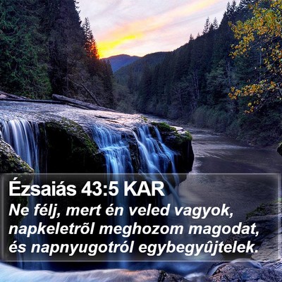 Ézsaiás 43:5 KAR Bible Verse Image