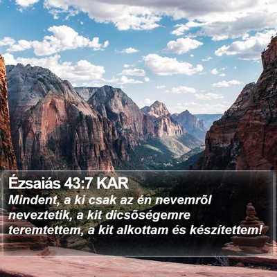 Ézsaiás 43:7 KAR Bible Verse Image