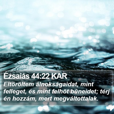 Ézsaiás 44:22 KAR Bible Verse Image