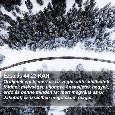 Ézsaiás 44:23 KAR Bible Verse Image