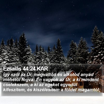 Ézsaiás 44:24 KAR Bible Verse Image