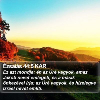 Ézsaiás 44:5 KAR Bible Verse Image