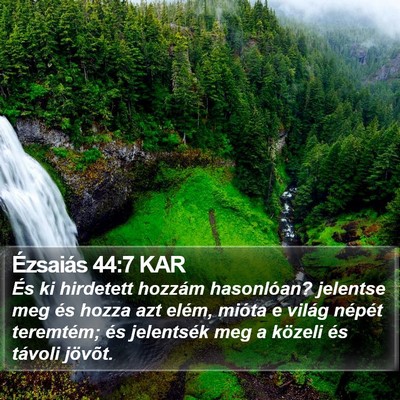 Ézsaiás 44:7 KAR Bible Verse Image