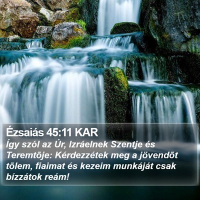 Ézsaiás 45:11 KAR Bible Verse Image
