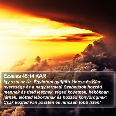 Ézsaiás 45:14 KAR Bible Verse Image