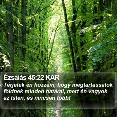 Ézsaiás 45:22 KAR Bible Verse Image
