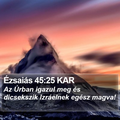 Ézsaiás 45:25 KAR Bible Verse Image