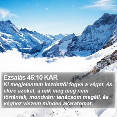 Ézsaiás 46:10 KAR Bible Verse Image