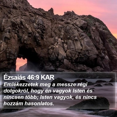 Ézsaiás 46:9 KAR Bible Verse Image