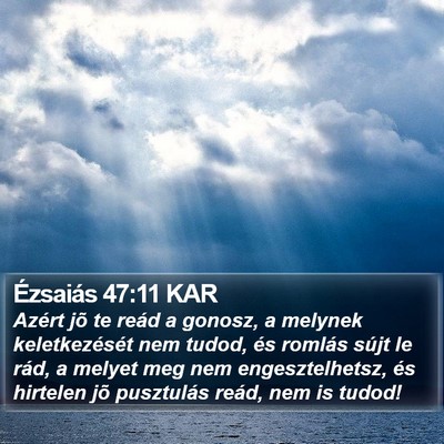 Ézsaiás 47:11 KAR Bible Verse Image
