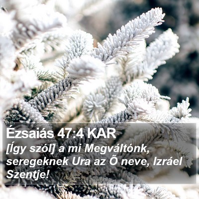 Ézsaiás 47:4 KAR Bible Verse Image