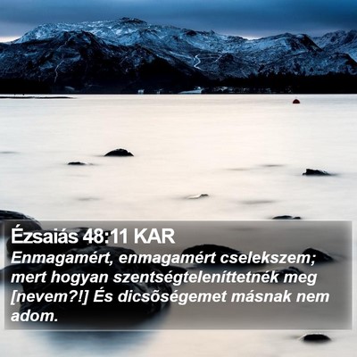 Ézsaiás 48:11 KAR Bible Verse Image