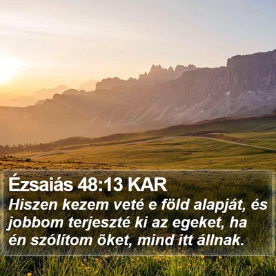 Ézsaiás 48:13 KAR Bible Verse Image