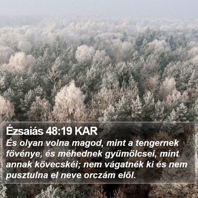 Ézsaiás 48:19 KAR Bible Verse Image