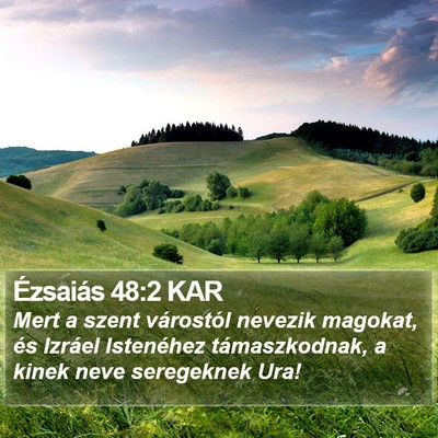 Ézsaiás 48:2 KAR Bible Verse Image