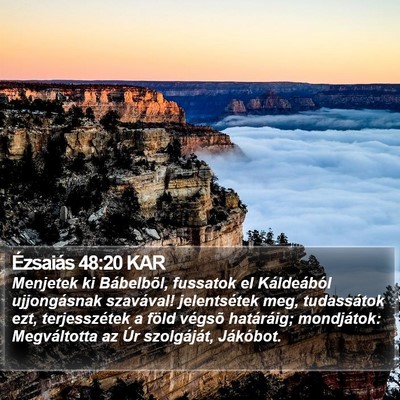 Ézsaiás 48:20 KAR Bible Verse Image