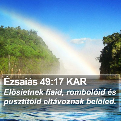Ézsaiás 49:17 KAR Bible Verse Image