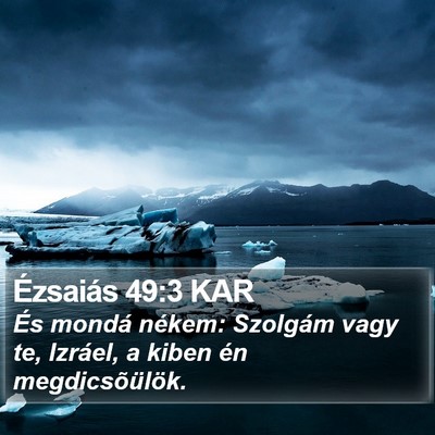 Ézsaiás 49:3 KAR Bible Verse Image