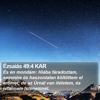 Ézsaiás 49:4 KAR Bible Verse Image