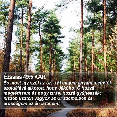 Ézsaiás 49:5 KAR Bible Verse Image