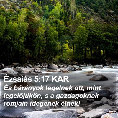 Ézsaiás 5:17 KAR Bible Verse Image