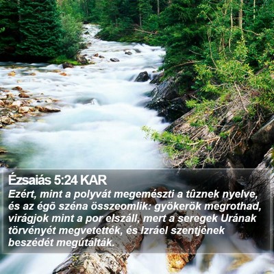 Ézsaiás 5:24 KAR Bible Verse Image