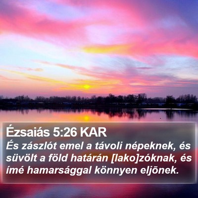 Ézsaiás 5:26 KAR Bible Verse Image