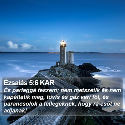Ézsaiás 5:6 KAR Bible Verse Image