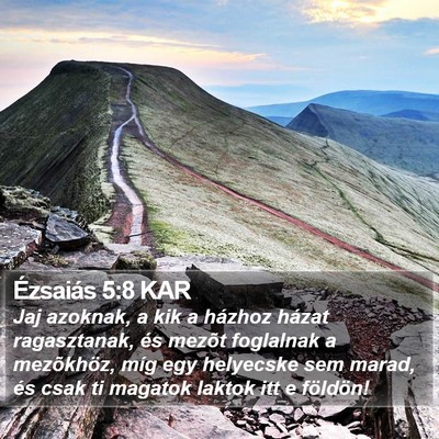 Ézsaiás 5:8 KAR Bible Verse Image