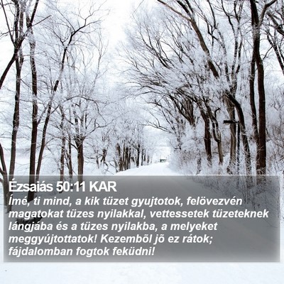 Ézsaiás 50:11 KAR Bible Verse Image