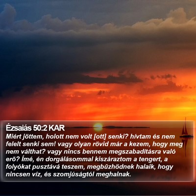 Ézsaiás 50:2 KAR Bible Verse Image