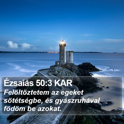 Ézsaiás 50:3 KAR Bible Verse Image
