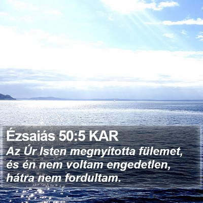 Ézsaiás 50:5 KAR Bible Verse Image
